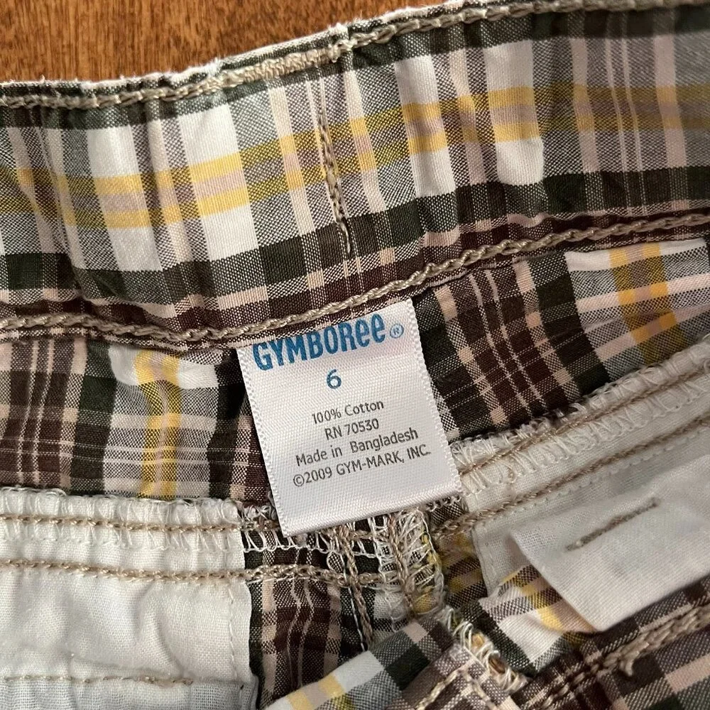 Gymboree plaid shorts 6